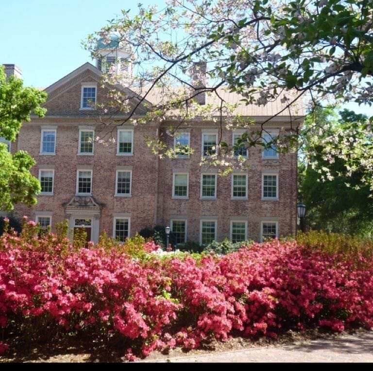 South Bulding at UNC. Originally a residence hall, its most famous resident was President James K. Polk, Class of 1818.
