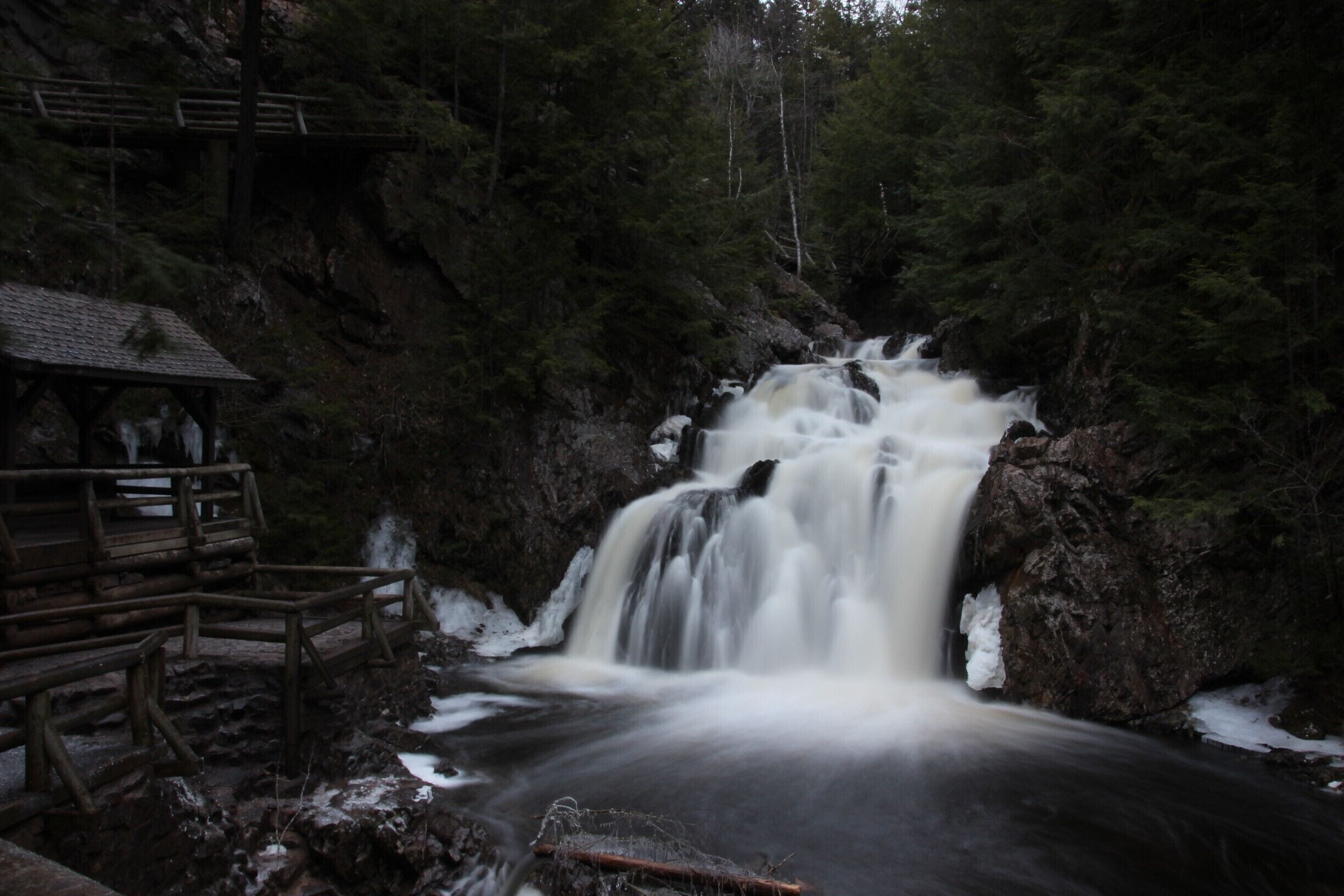 Great waterfalls on an trail system. Go swimming in the summer 