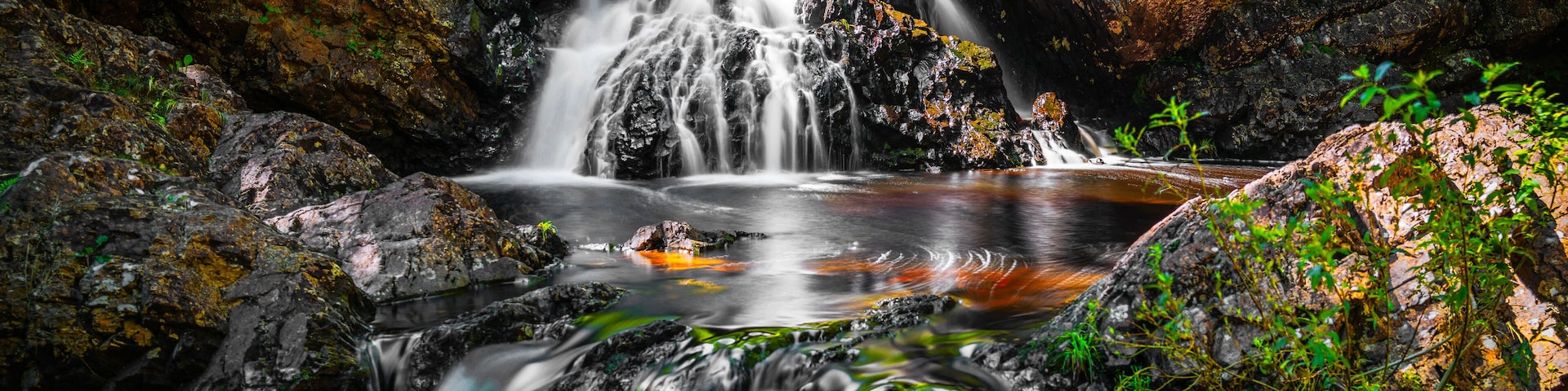 Waddell Falls at the Upper Lepper Brook in Victoria Park, Truro, Nova Scotia, Canada
