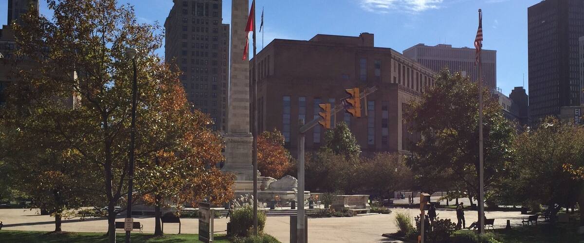 Niagara square in downtown buffalo.