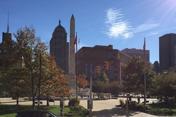 Niagara square in downtown buffalo.