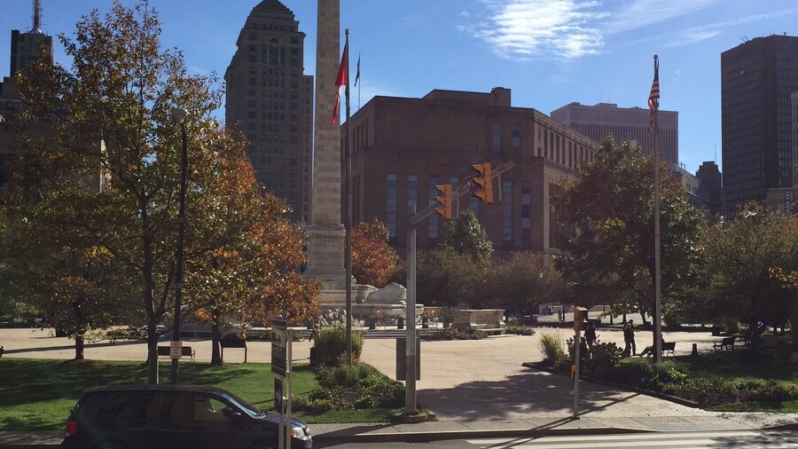 Niagara square in downtown buffalo.