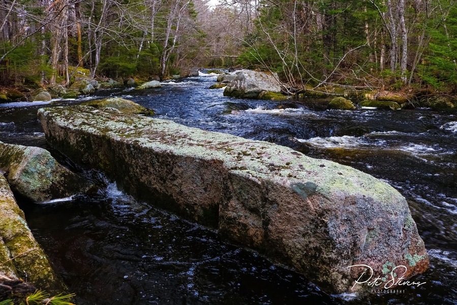 Slaunwhites Cascades located on Old School Road in Tantallon. The entrance is just across the road from the clinic.
