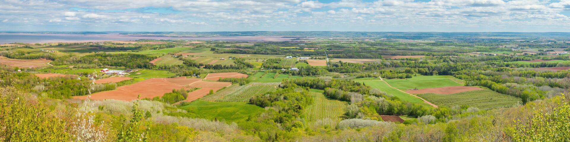 Panoramic view from the Blomidon park look off