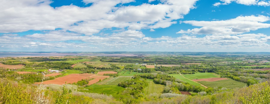 Panoramic view from the Blomidon park look off