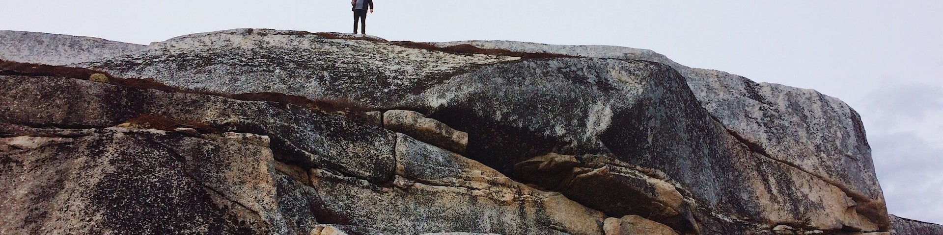On warm sunny days when Peggy's cove is packed with tourists take a stroll around the rocks of Pollys Cove. A beautiful hike. Find the little dirt parking lot about 600m before the entrance to Peggy's cove