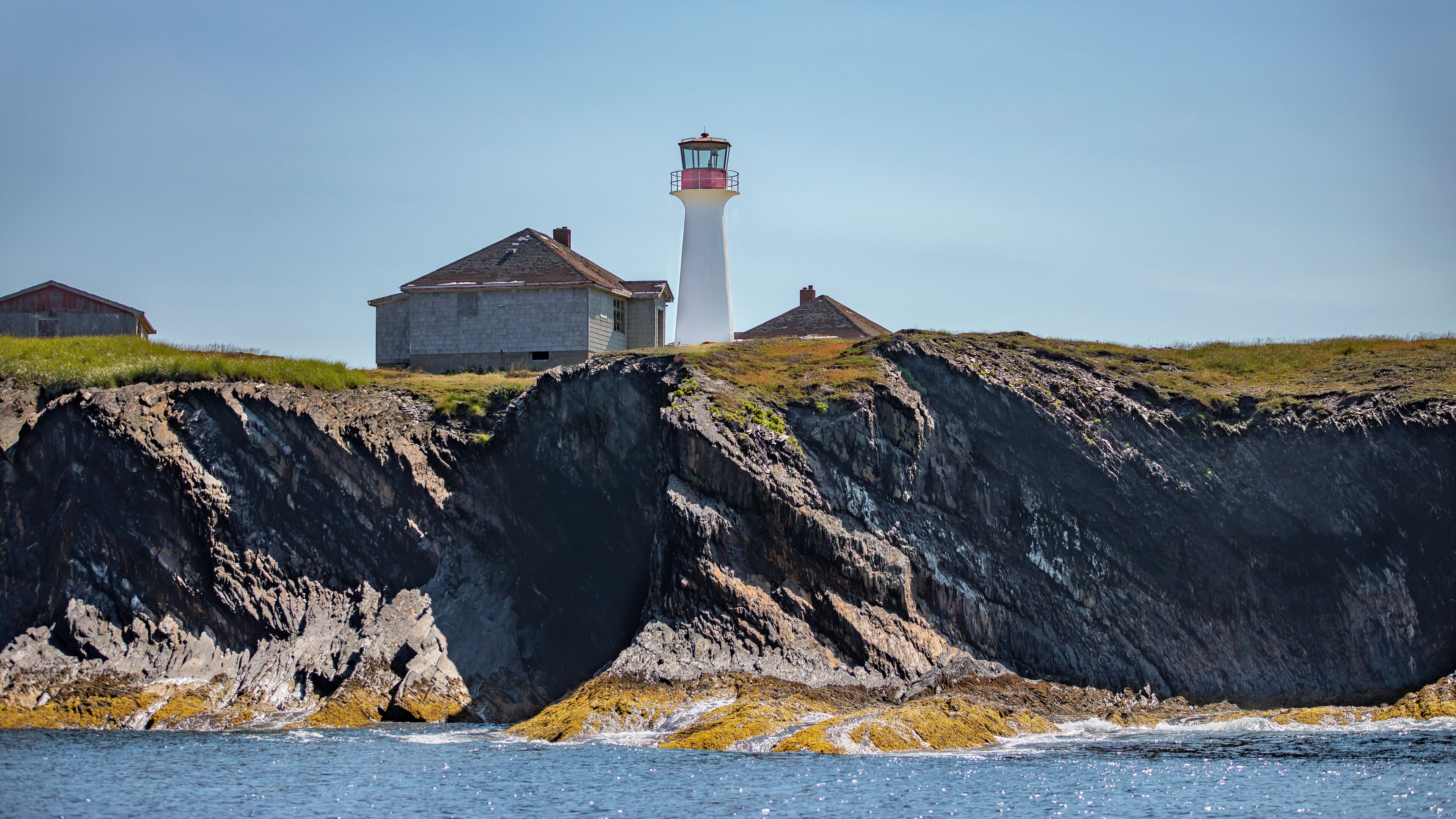 Cross Island is located in the North Atlantic Ocean, 8 miles Southeast of Lunenburg, NS