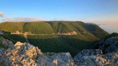 Panorama of Skyline Trail at sunset, Cape Breton, Nova Scotia, Canada