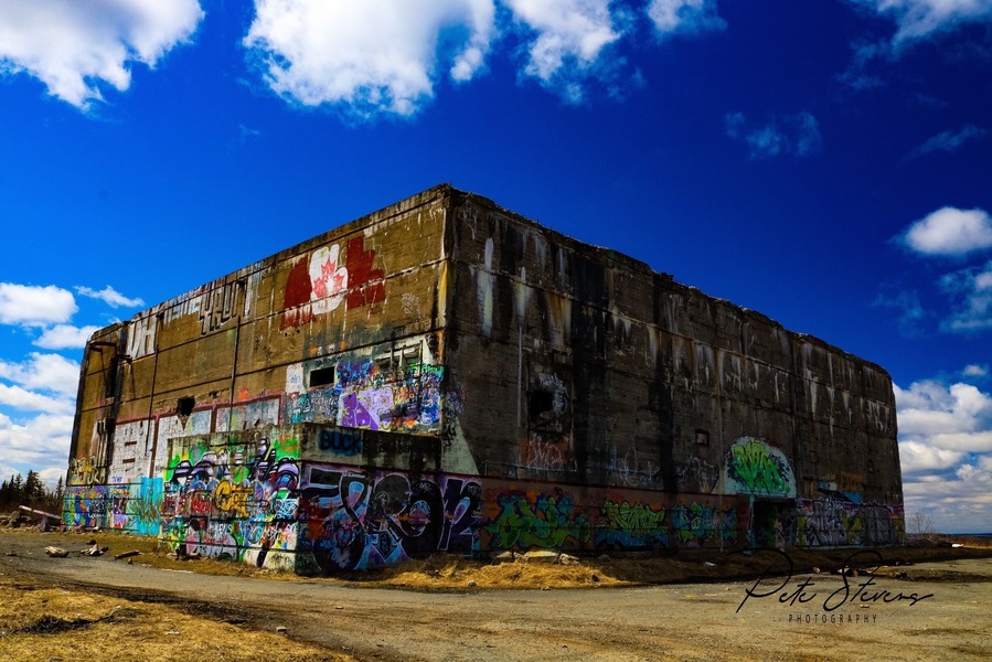 An old RCAF radar base in Beaverbank now abandoned. Easy to find on Google.