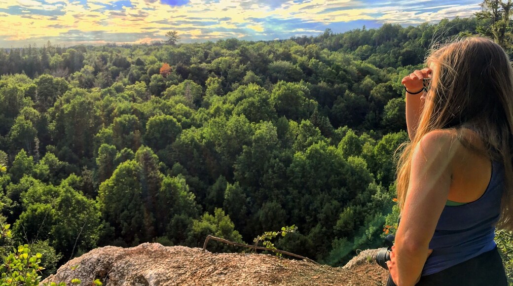 A top the largest cave in Nova Scotia
