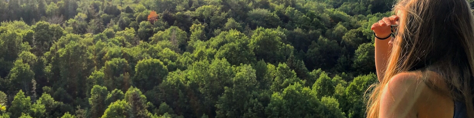 A top the largest cave in Nova Scotia