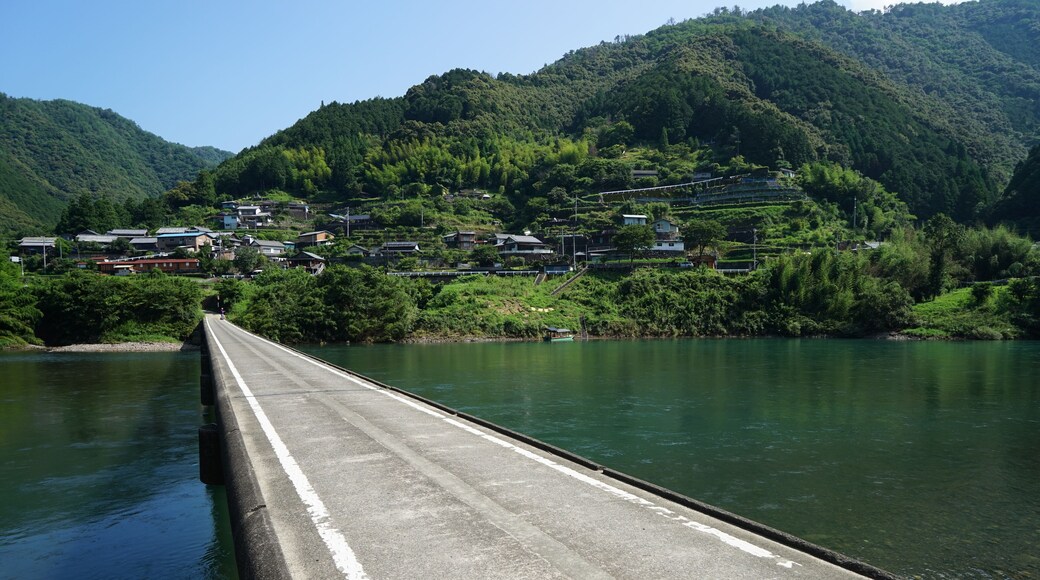 Iwama Chinka Bridge in Shimanto, Kochi Prefecture, Japan.