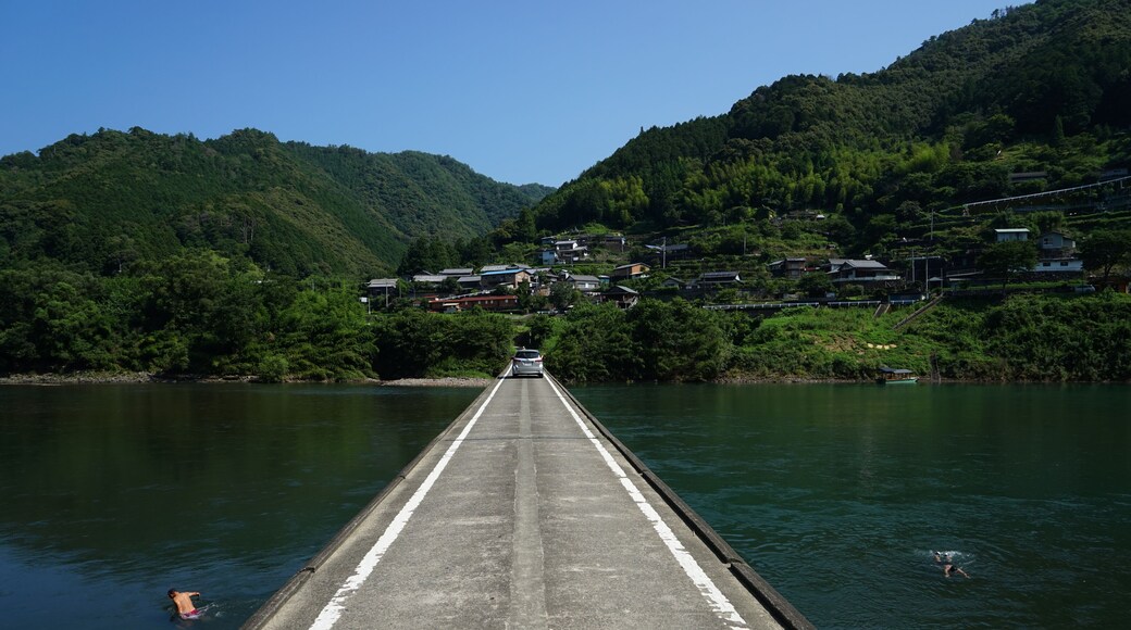 Iwama Chinka Bridge in Shimanto, Kochi Prefecture, Japan.