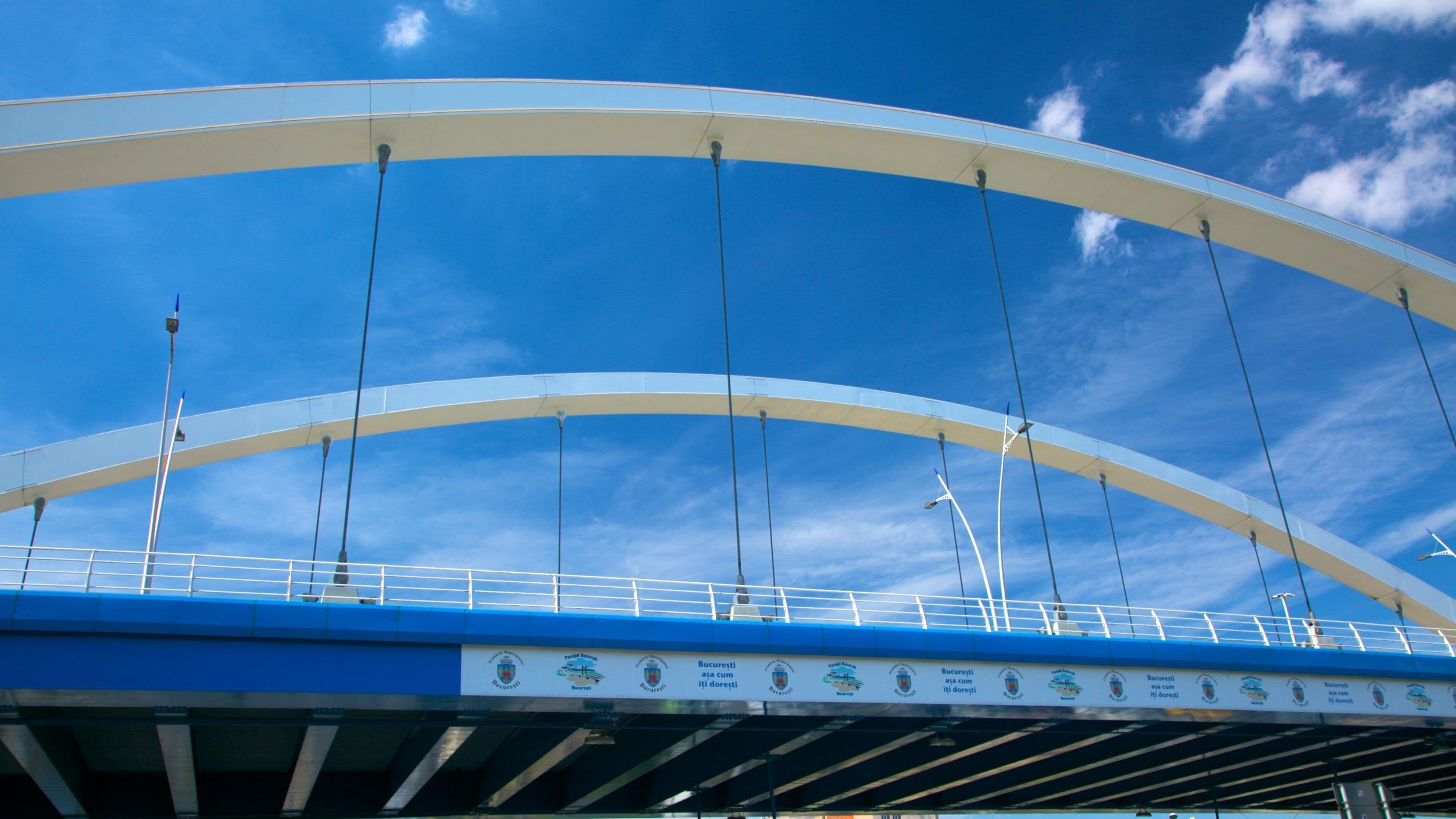 Bucharest which includes a bridge