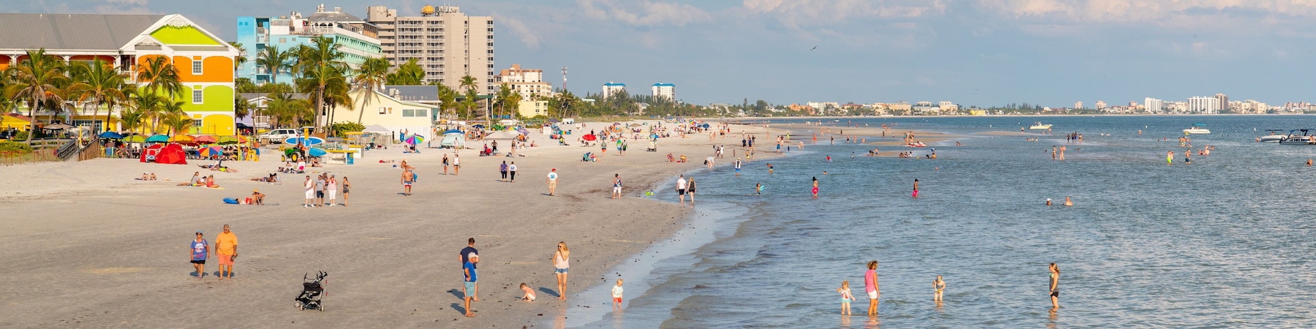 Fort Myers Beach showing landscape views, a sandy beach and swimming