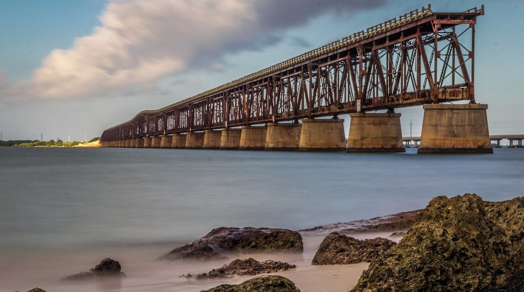 Bahia Honda State park is in the southern most keys of the Florida Keys. This park like others in the state will not open to the public before sunrise and will close before sunset to most of the public. I did see camp sites so I am believing that you could stay there over night .If you are interested in using the night as a part of your photographic experience you would probably want to camp out at the park. The place was kept in immaculate conditions. This shot I took with a ten stop ND filter during daylight hours.
