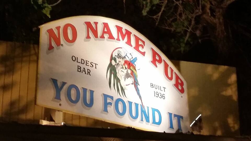 If you can find this out-of-the-way historic pub on Big Pine Key, it's worth it. Sit at the ultra-high stools at the bar and try the local craft brews on tap or a rum cocktail, and come hungry for the divine pizza!
Tens of thousands of signed dollar bills are stapled to every inch of the walls and ceilings.
You're practically guaranteed to see the endangered tiny Key deer beside the road on your way!
#FLKeys
#delicious
#food
#cocktails
#UStravel
#historical
#pub
#wildlife
Follow us on Trover and follow our full-time RV adventures at http://RVLuckyOrWhat.com.