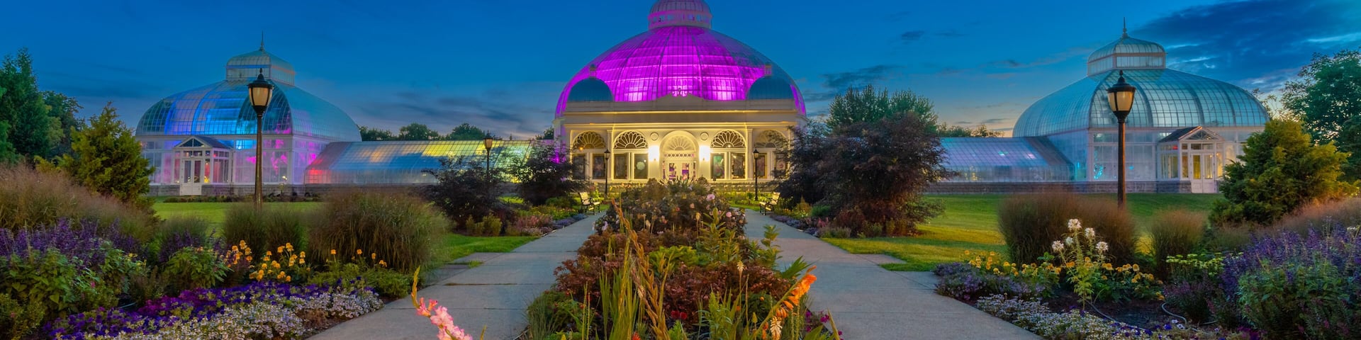 Buffalo & Erie County Botanical Garden Conservatory at Blue Hour