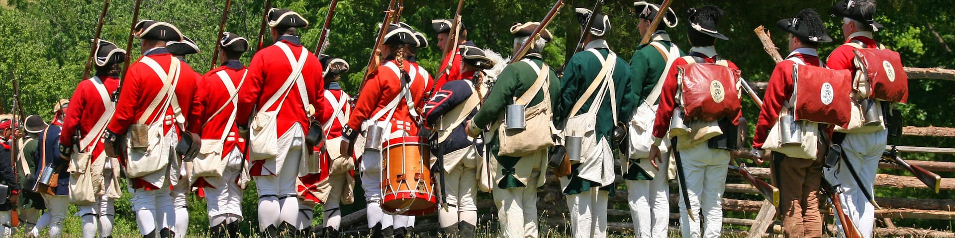 The enactment - The Battle of Monmouth in New Jersey