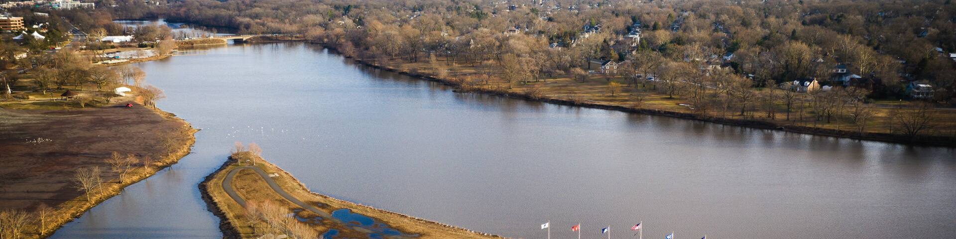Aerial of Camden New Jersey