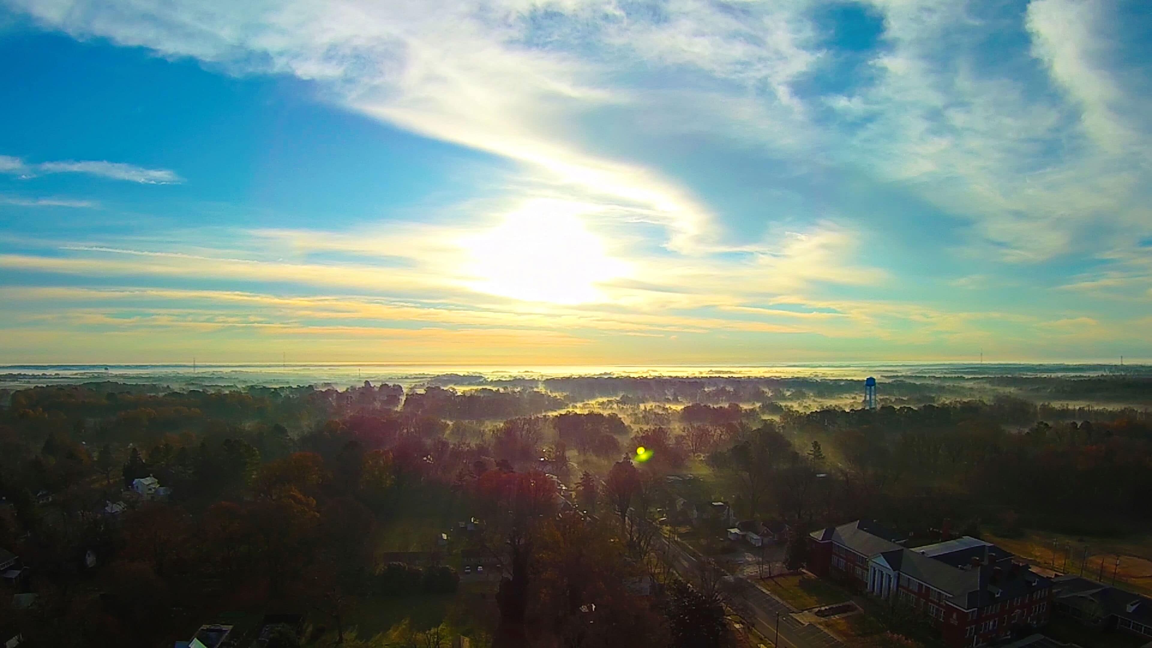 sky and clouds sunset landscape over york south carolina