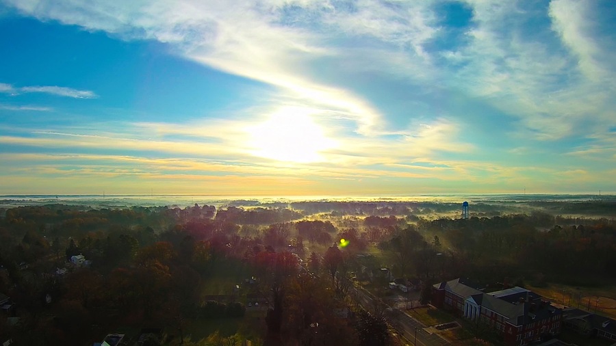 sky and clouds sunset landscape over york south carolina