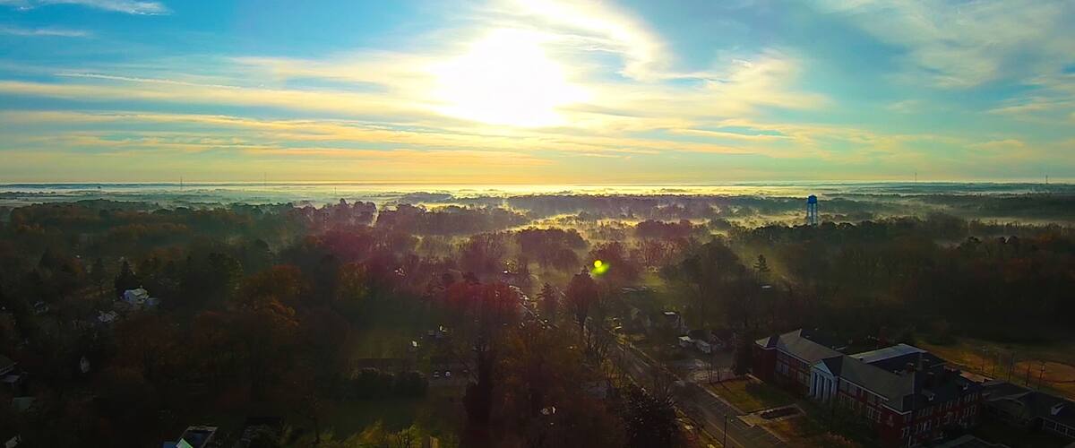 sky and clouds sunset landscape over york south carolina