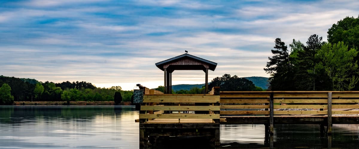 A Dock on the Madison County Public Lake in Gurley Alabama