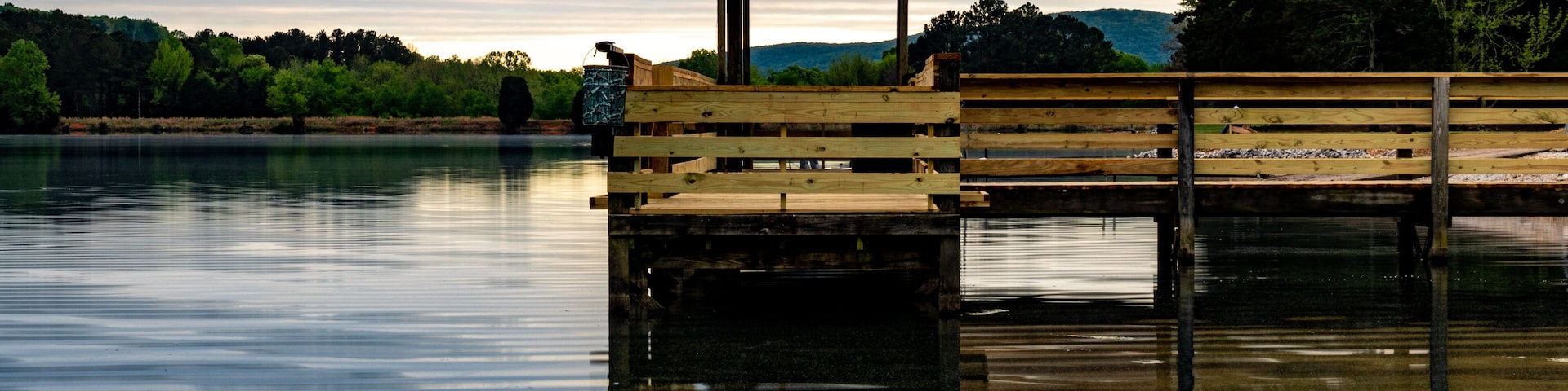 A Dock on the Madison County Public Lake in Gurley Alabama