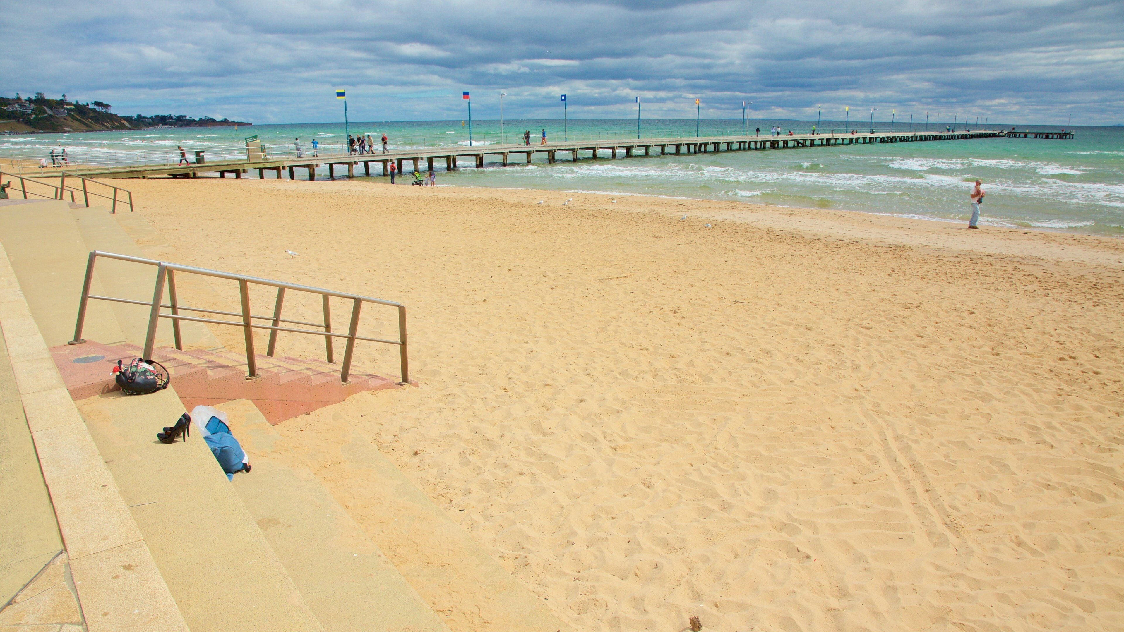 Frankston featuring a sandy beach