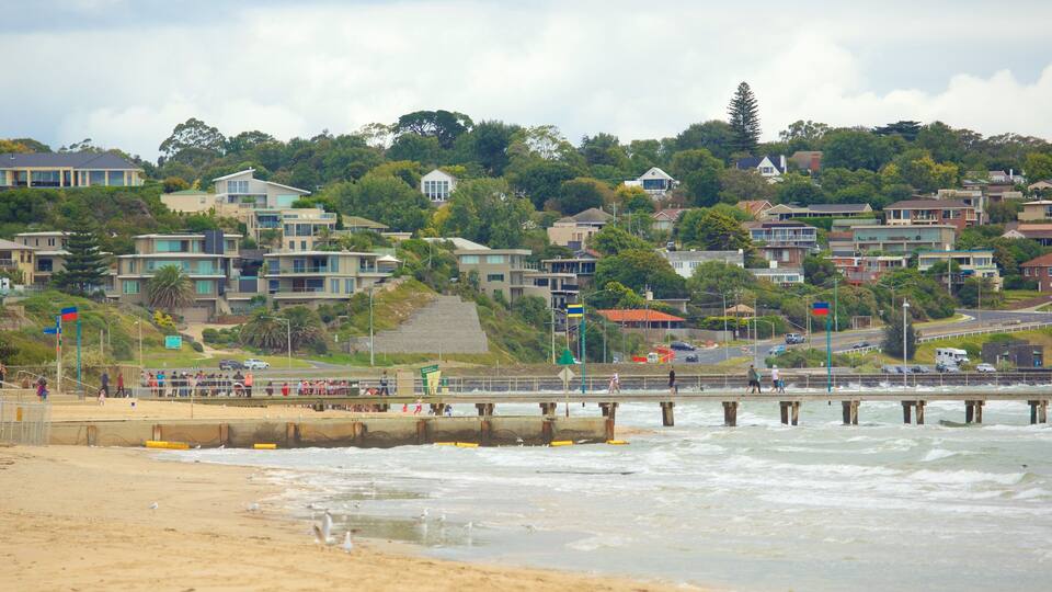 Frankston caracterizando uma praia de areia