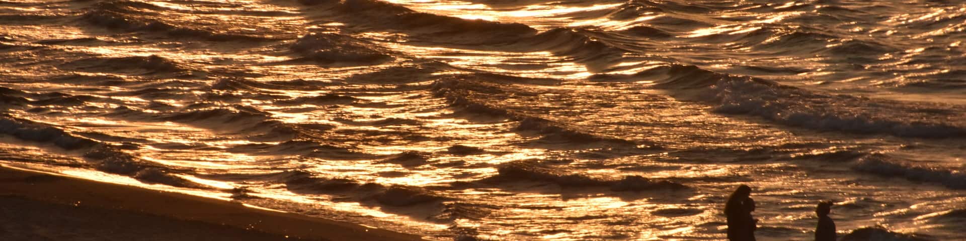 sunset on the beach Indiana Dunes
