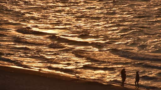 sunset on the beach Indiana Dunes