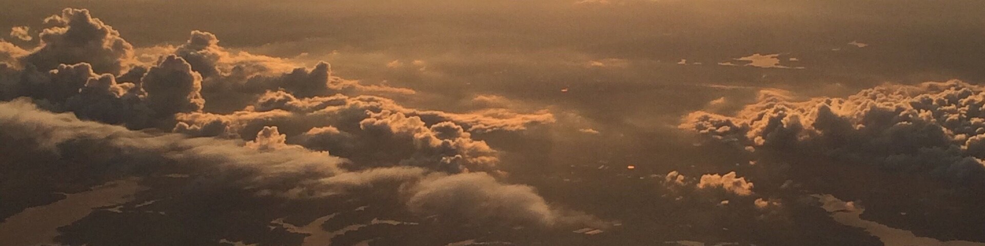 Somewhere over the rainbow... Terrific view on the plane back to the North.