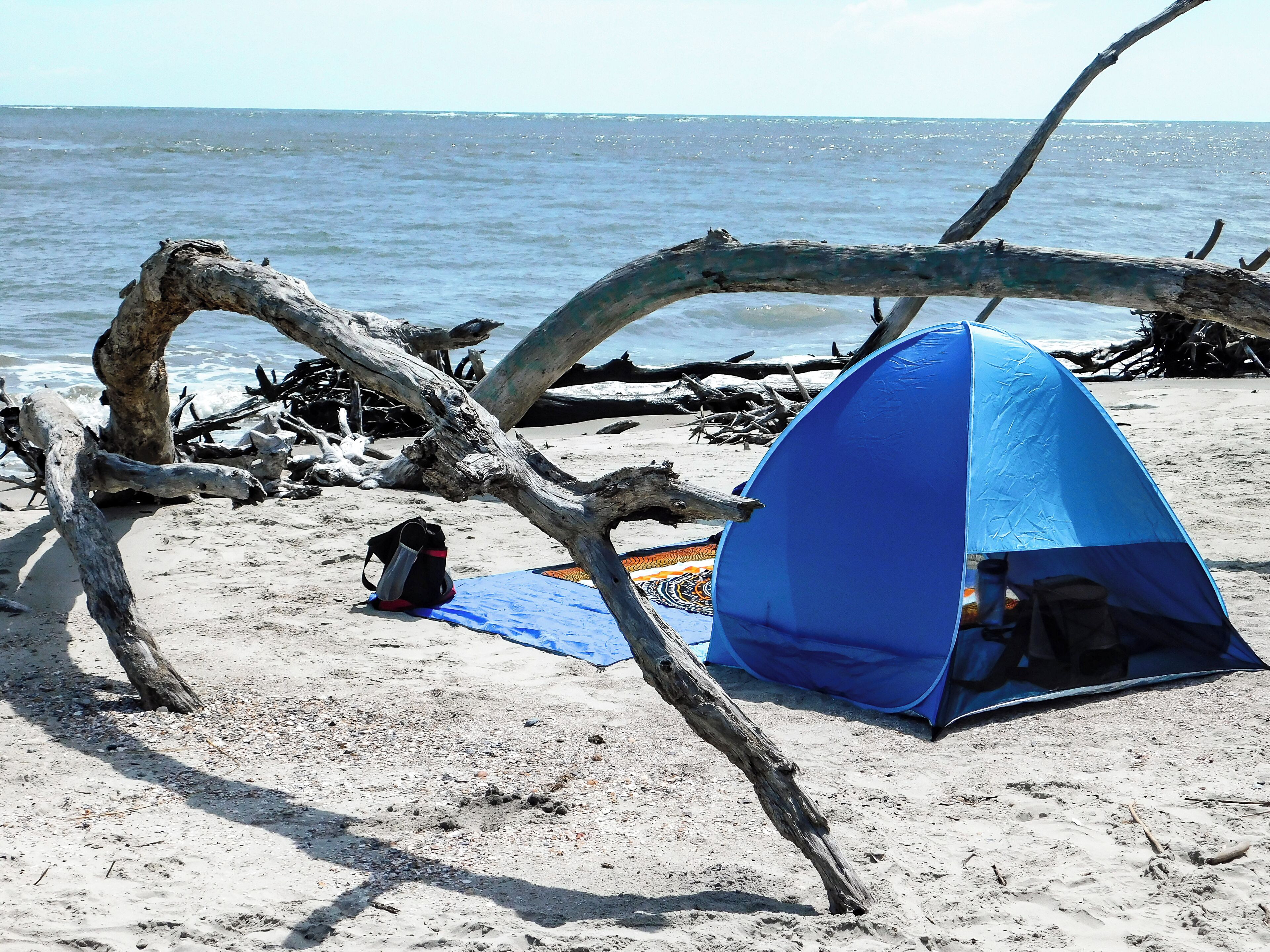 Another view of hidden beach near Folly Beach, South Carolina.