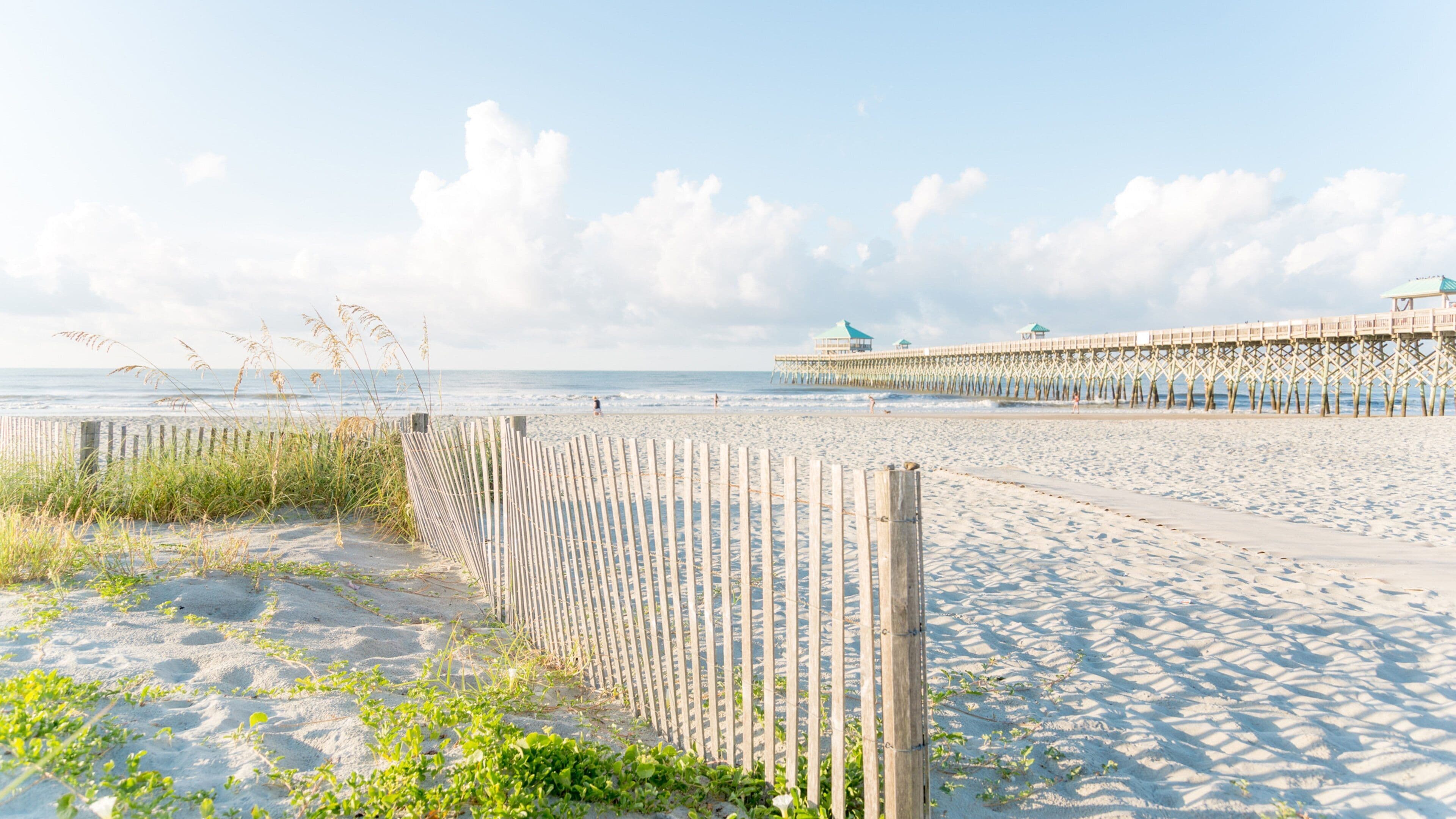 Folly Beach featuring a sandy beach and general coastal views