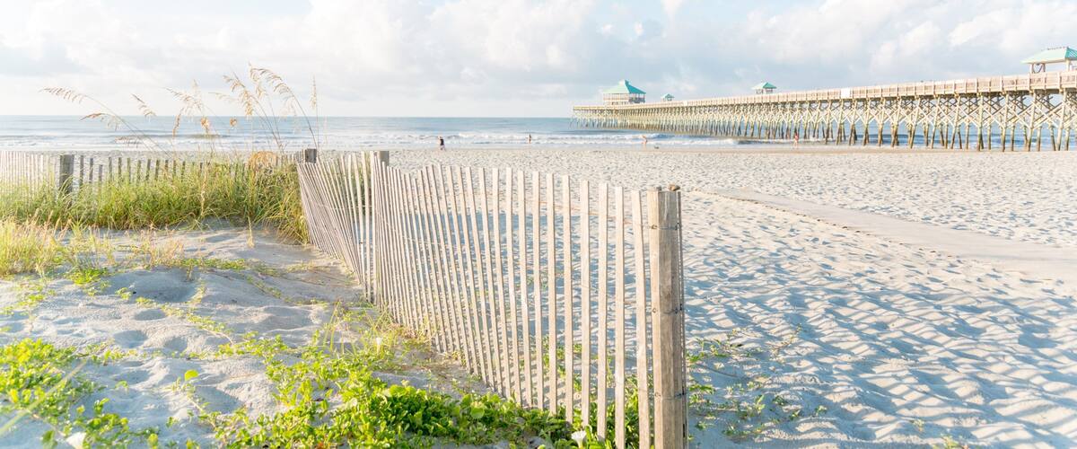 Folly Beach featuring a sandy beach and general coastal views