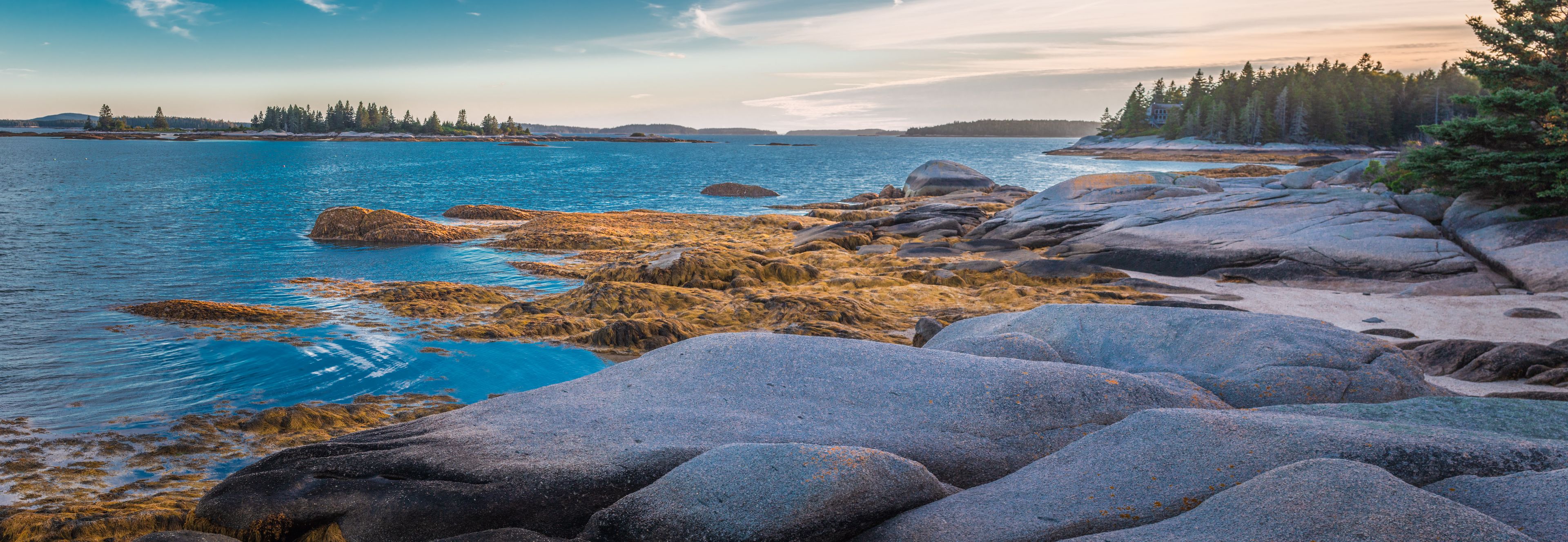 Rocky Maine Coast at Sunset Conary Point Preserve Deer Isle