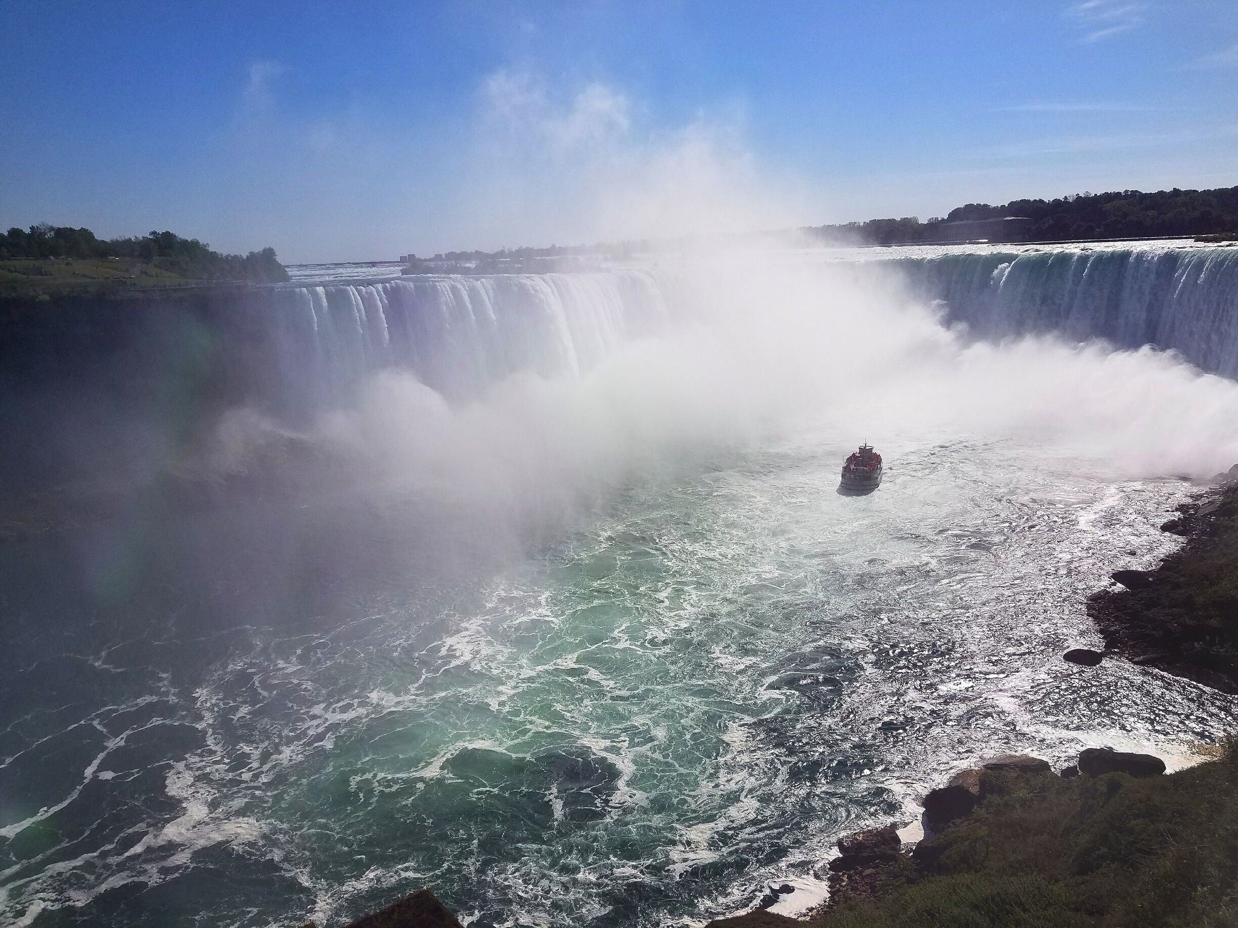 Overlooking the falls