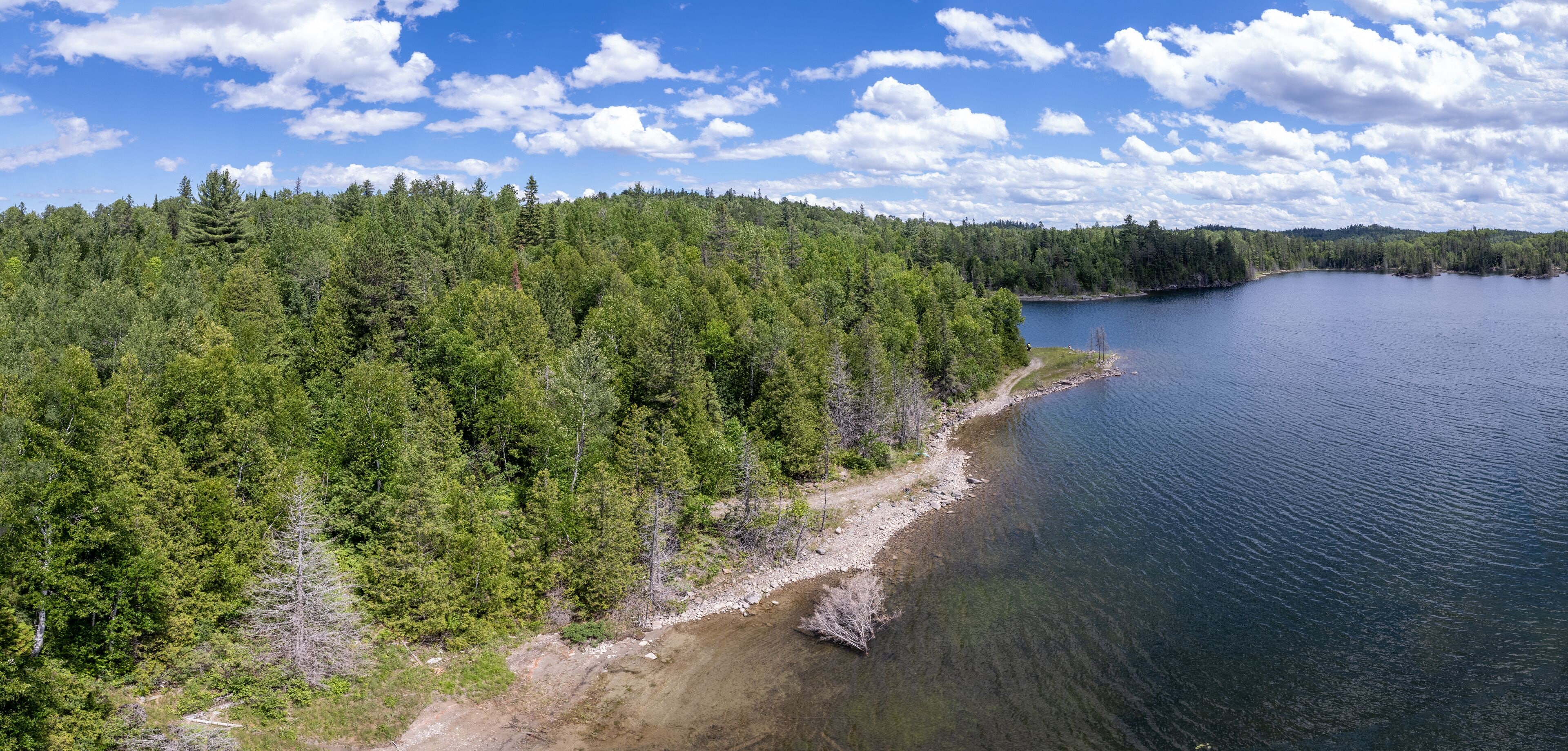 Aerial of Northern Ontario Silver Mining Town