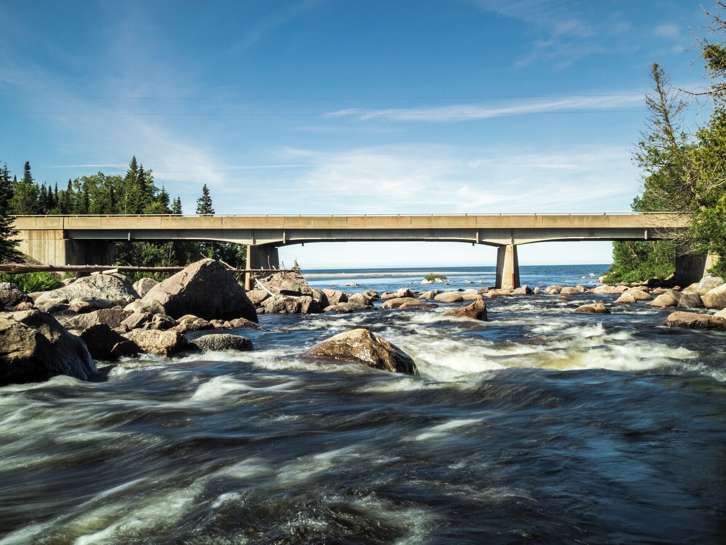 Trans Canada Highway through the Lake Superior Provincial Park Sand River Section