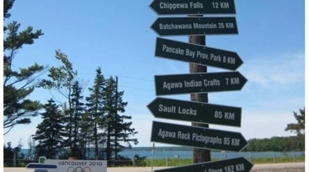 Cool sign at a rest stop to stretch the legs after an 11 hour drive.