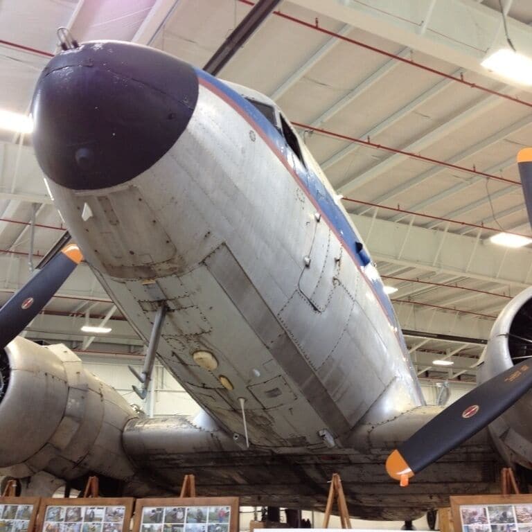 C-47. You can go inside this plane.