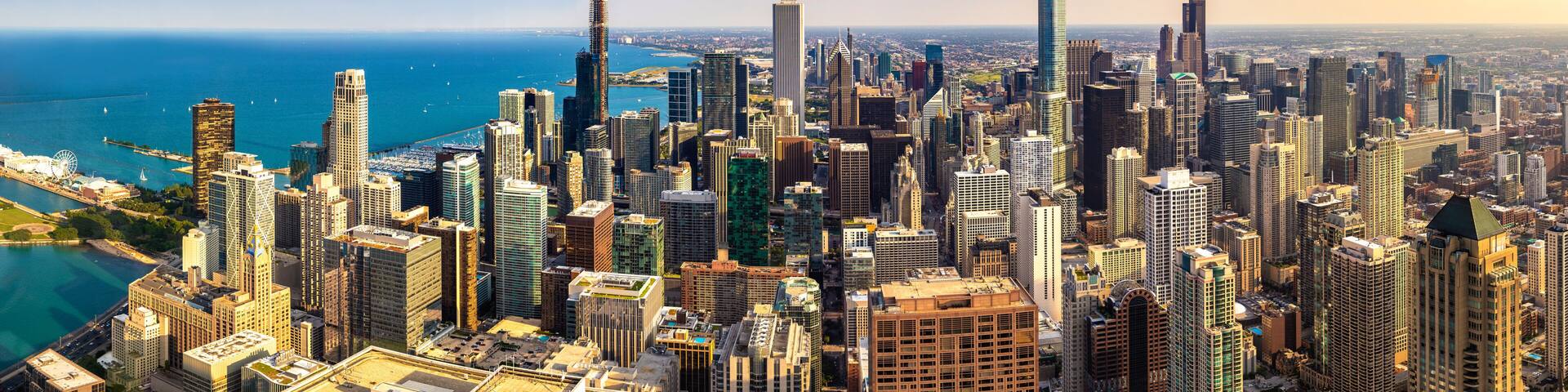 Aerial view of Chicago