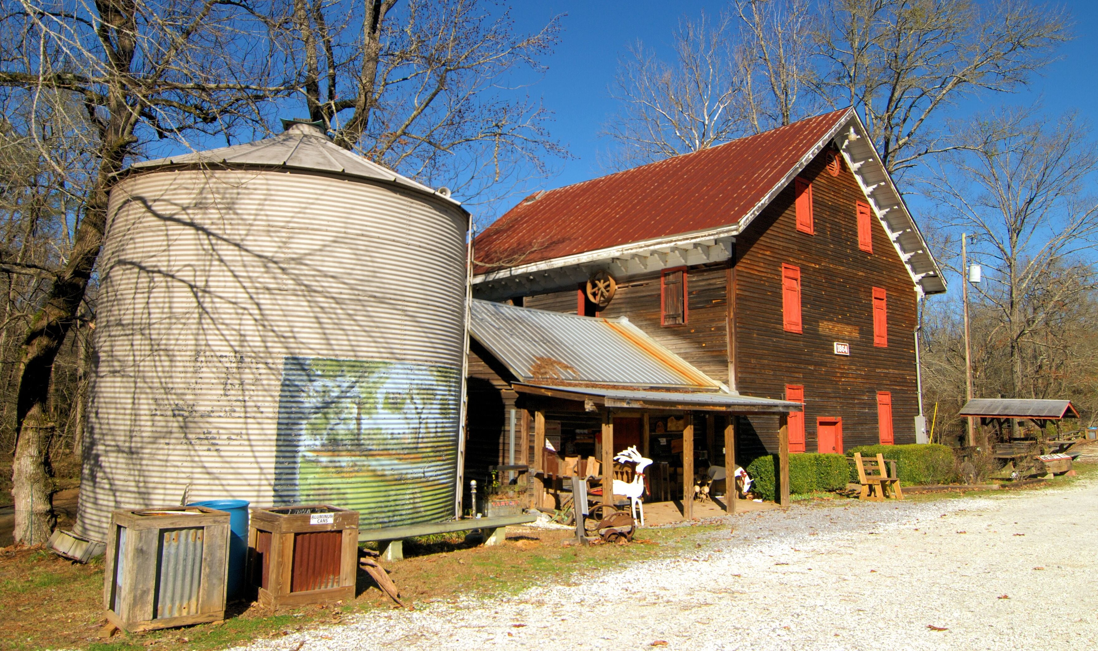 The historic Kymulga Bridge and Grist Mill