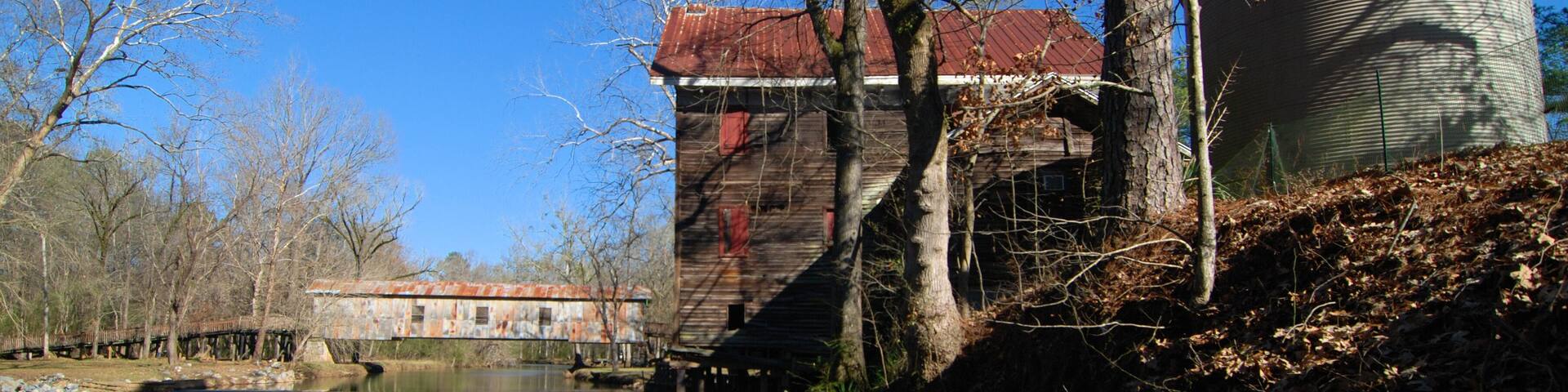 The historic Kymulga Bridge and Grist Mill