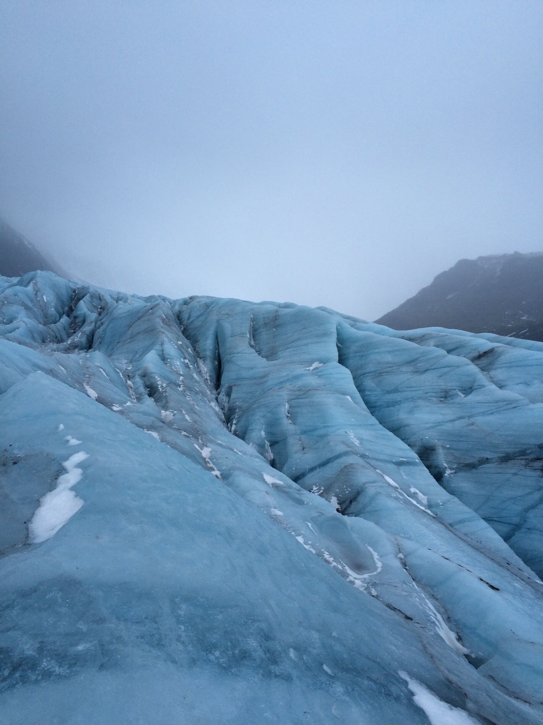 They may look like blue rocks but they are transparent glaciers which look blue depending on day light.  An amazing experience!