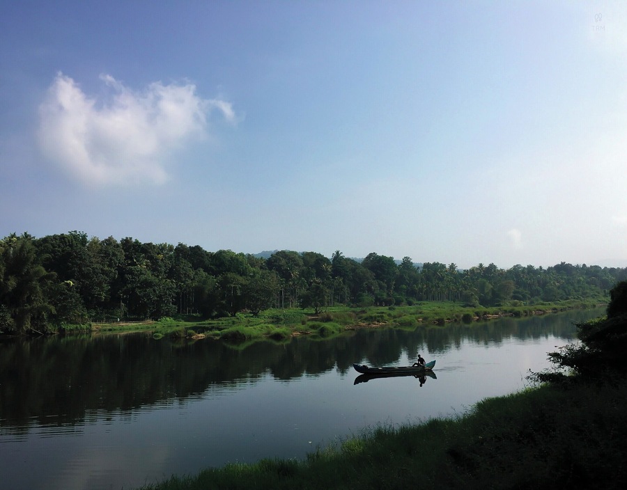Kerala - God's own country. Indeed, it is!
Lush green, bright sunlight, backwaters and houseboats, rivers and canoes, swaying palm trees and yummy food!
Kerala is a must visit if you love nature :)
The lush green Malayatoor forest, the calm flow of the Periyar river, and the boat and its man- this photo captures the essence of Kerala for me.
Kodanad is a small, simple, beautiful part of Kerala which is around an hour drive from Kochi. It is perfect for people who wants to get to know the place and experience Kerala.
Must do things: Trek malayattoor, see Elephants bath on Periyar river, get oil massage in Kerala style and very importantly try Kerala food :)
