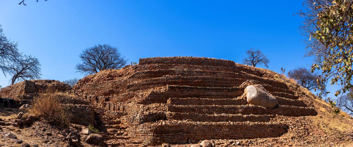 Khami, a ruined city west of Bulawayo, Zimbabwe. Khami was once the capital of the Kingdom of Butua of the Torwa dynasty. A world heritage site