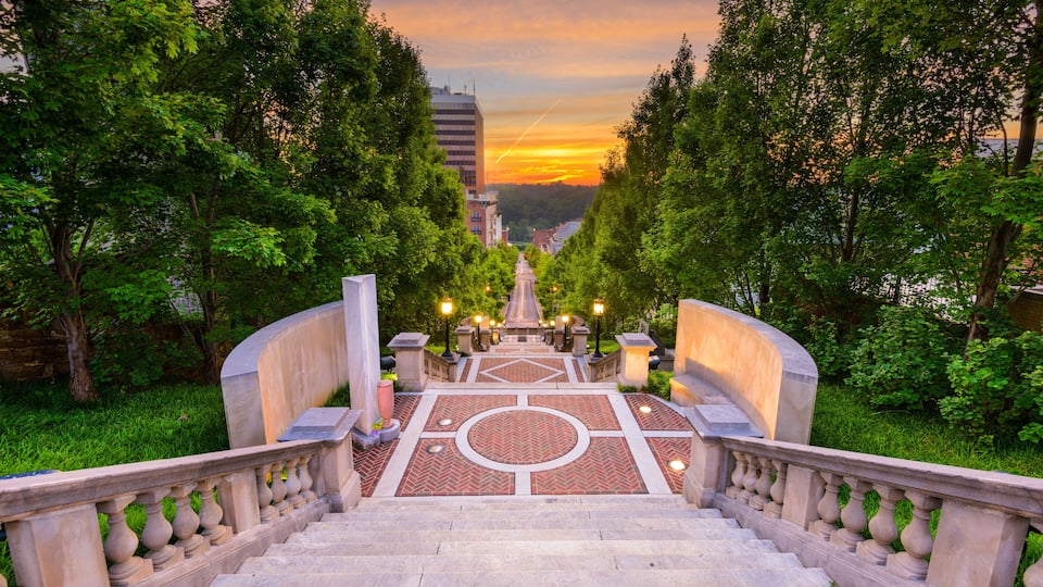 Lynchburg, Virginia, USA at Monument Terrace.